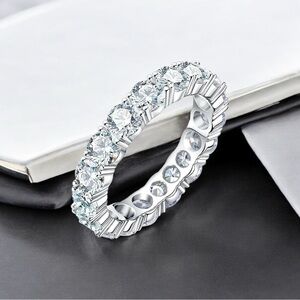 Elegant Moissanite 5ct Eternity Ring